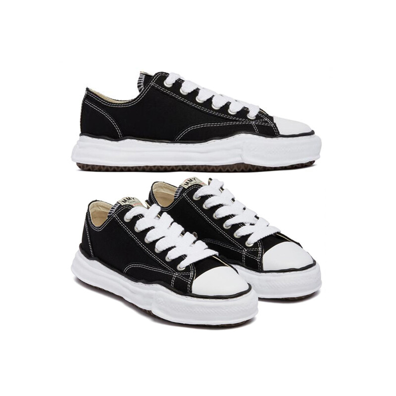 26SS 여성 피터슨 OG 솔 캔버스 스니커즈 블랙 A01FW702 BLACK - Mihara Yasuhiro