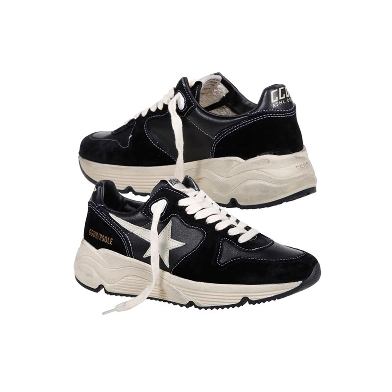 26SS 여성 러닝솔 스니커즈 블랙 GWF00126 F003775 90352 - Golden Goose