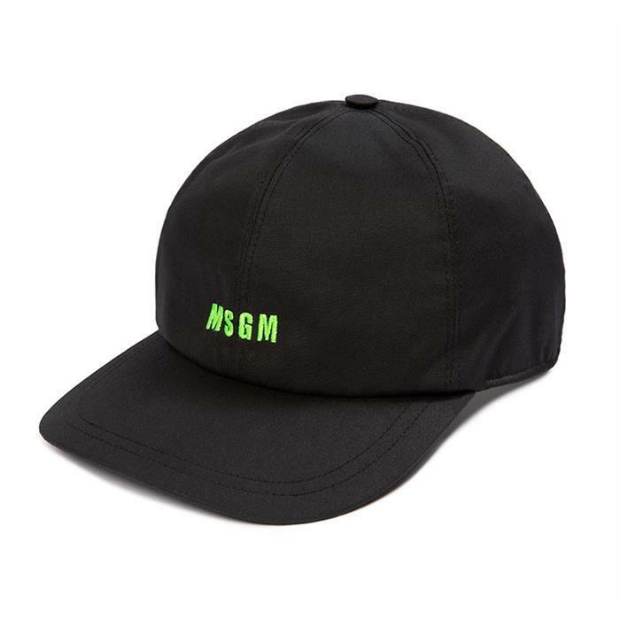 MSGM 그린 로고 기모 볼캡 블랙 3340ML02 227558 99 - MSGM
