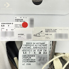 더팩토리 CONVERSE X DRKSHDW ONE STAR 컨버스 X 다크쉐도우 원스타 스니커즈/다크 더스트 A14796C (DC02EX796 A14R07809 A14796C) 썸네일 9