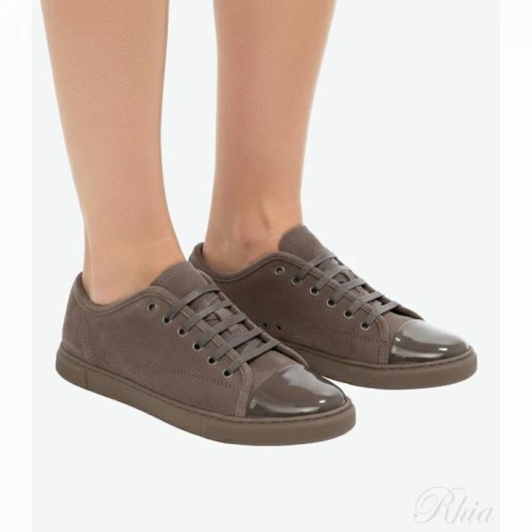 랑방 DBB1 스웨이드 페인티드 레더 스니커즈 FW SKDBB1VBAL H24690 - Lanvin