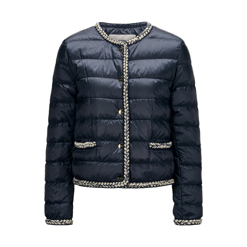 26SS 끌로에 MTCCHLOE 트위드 라인 경량 패딩 자켓 다크블루 2619481134 008 - Max Mara