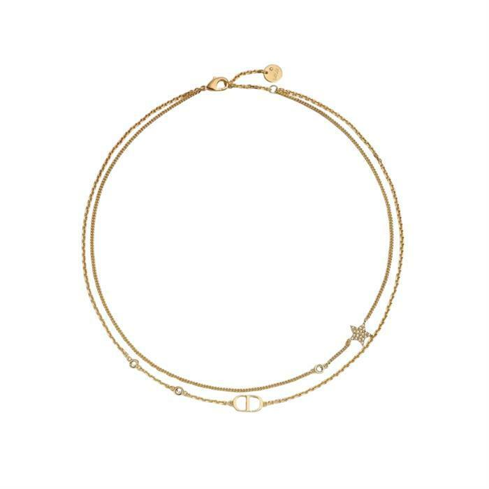 디올 Petit CD 더블 목걸이 N1155PMTCY_D301 - Christian Dior