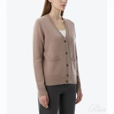 메종키츠네 베이비 폭스 램스울 박시 가디건 PW00501KT1006 0054 썸네일 1