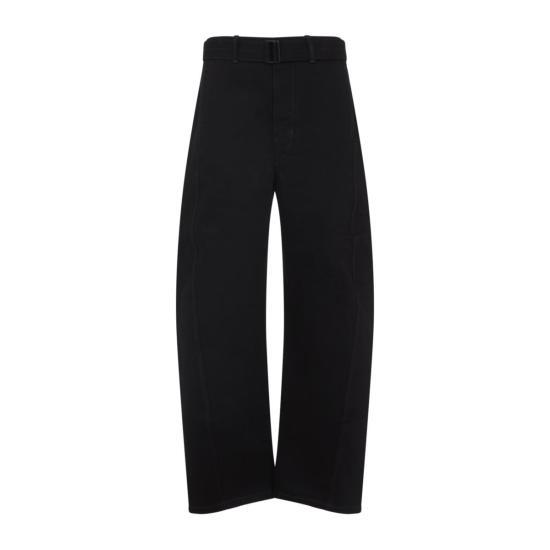 26SS 르메르 트위스트 벨티드 팬츠 PA326LD1055999 BLACK DOM - Lemaire