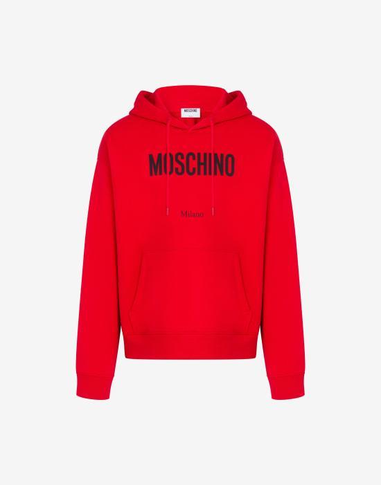 26SS 모스키노 후드 티셔츠 AEF261ZZ17080228AEF1115 Red DOM - Moschino