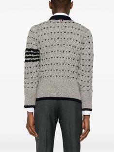 26SS 톰브라운 클래식 4 바 케이블 니트 가디건 MKC542AY1506055 LGRAY DOM 썸네일 4