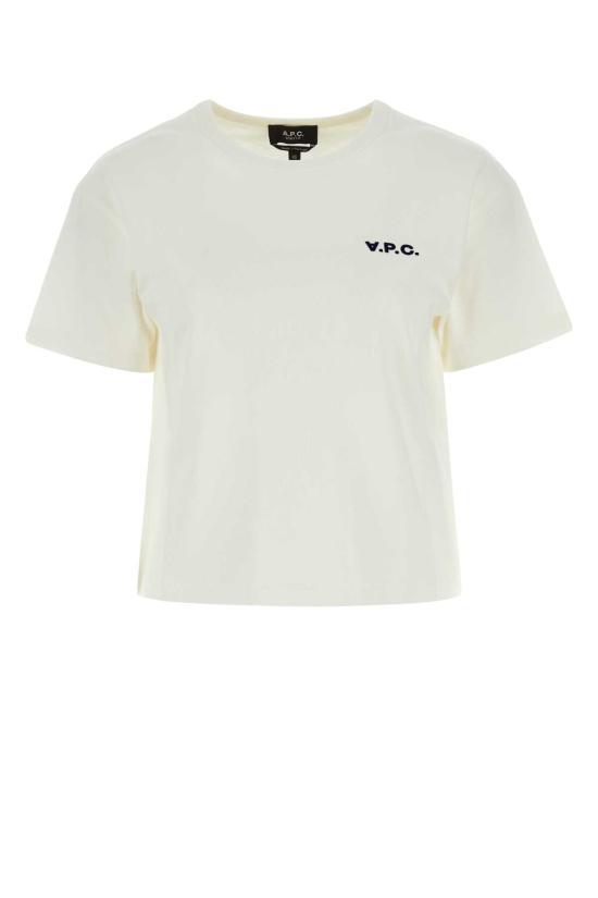 25FW 아페쎄 반팔 티셔츠 COHBQF26390TAE WHITE DOM - A.P.C.