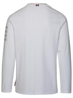 26SS 톰브라운 밀라노 코튼 4바 롱슬리브 티 MJS245A07323100 WHITE DOM 썸네일 3