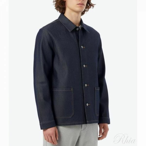 아페쎄 26SS 베스테 케를루안 로고 브로디 COZZI H03205 IAI 데님 셔츠 자켓 - A.P.C.