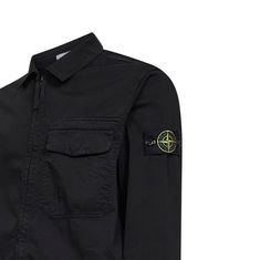 26SS 스톤아일랜드 남성 코튼 오버 셔츠 바람막이 블랙 L1S15 1200015 S0012 V0029 썸네일 3