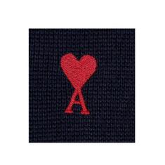 아미 하트로고 크루넥 스웨터 네이비 FKS826 001 414 썸네일 1