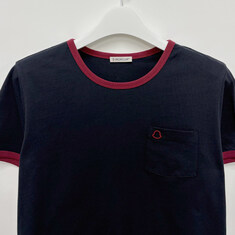 논현 더팩토리 26SS 몽클레어 로고 자수 코튼 반팔티 / 블루 (8C00019 89AUO F74) 썸네일 2