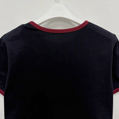 논현 더팩토리 26SS 몽클레어 로고 자수 코튼 반팔티 / 블루 (8C00019 89AUO F74) 썸네일 4