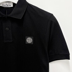 논현 더팩토리 26SS 스톤아일랜드 로고 슬림 피케 폴로 반팔티 / 블랙 (L1S152200008 S0017 V0029) 썸네일 3