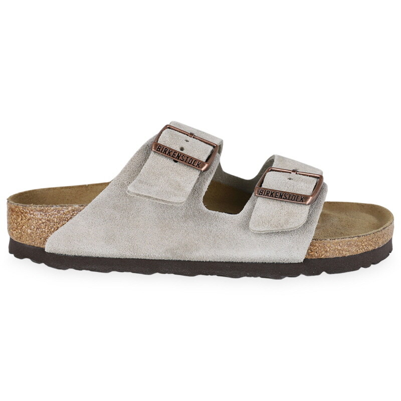디몬트 버켄스탁 공용 아리조나 소프트 풋베드 스웨이드 샌들 슬리퍼 (토프) 951303 TAUPE - Birkenstock