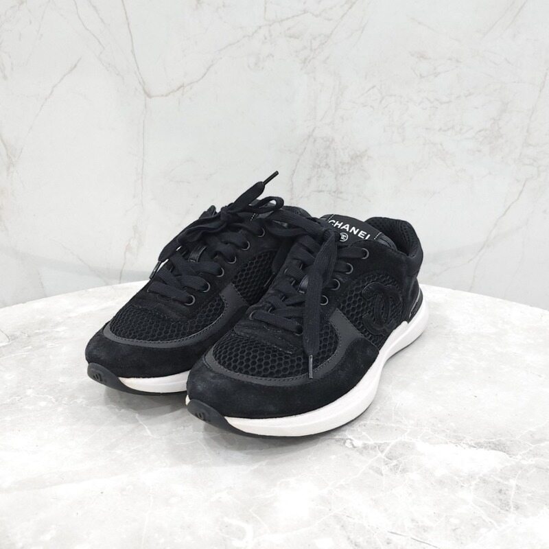 [럭스유] 38 / 샤넬 CC로고 메쉬 테니스 스니커즈 G38800 - Chanel