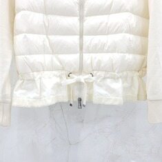 [럭스유] S / 몽클레어 메리노 울 경량 패딩 니트 집업 썸네일 4