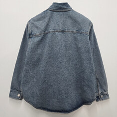 더팩토리 26SS 아미 하트 로고 블루 코튼 오버 데님 셔츠 / 유즈드 블루 (UJK897 DE0046 480) 썸네일 1