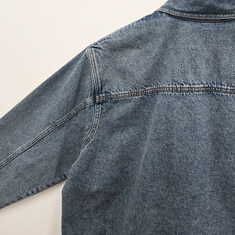 더팩토리 26SS 아미 하트 로고 블루 코튼 오버 데님 셔츠 / 유즈드 블루 (UJK897 DE0046 480) 썸네일 8