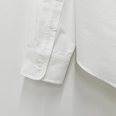 더팩토리 26SS 아미 하트 로고 버튼 다운 코튼 옥스포드 셔츠 / 내추럴 화이트 (BFUSH063 CO0031 168) 썸네일 6