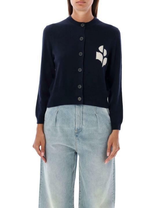 25SS 이자벨마랑 NEWTON 뉴턴 가디건 CA0040FAA1X05E30MI MIDNIGHT DOM - Isabel Marant