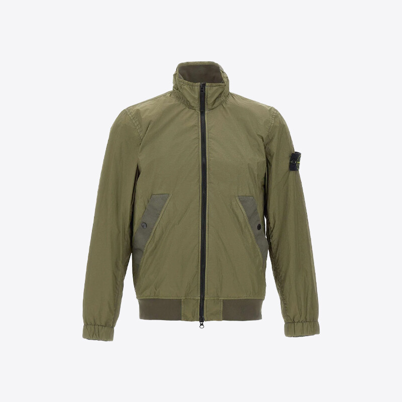 스톤아일랜드 남성 크링클랩스 바람막이 자켓 (카키) 4100111 S0A23 V005G - Stone Island