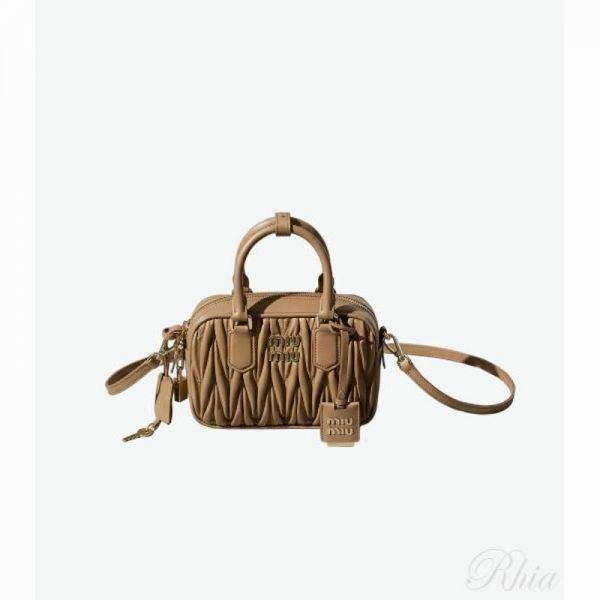 미우미우 26SS 아르카디 마테라쎄 나파 가죽 백 5BB123 AN88 F098L - Miu Miu