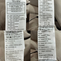 더팩토리 25SS 칼하트 윕 로고 MICHIGAN 코트 자켓 베이지 (I034787 2RF4O) 썸네일 6