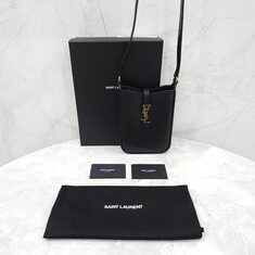 [럭스유] 생로랑 LE 5 A 7 버티컬 파우치 미니 크로스백 735214 썸네일 6
