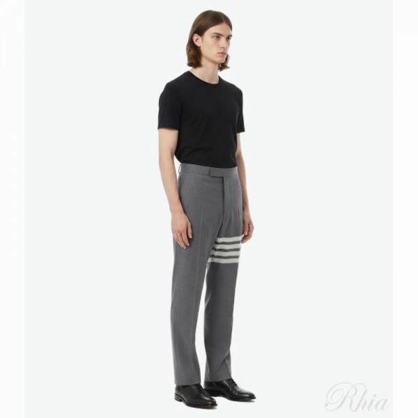 톰브라운 26FW 플레인 위브 4 바 울 트라우저 MTC001A 06146 035 - Thom Browne