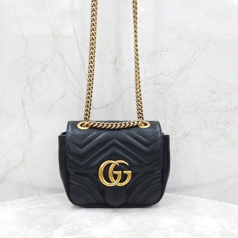 [럭스유] 구찌 GG 마몽 미니 체인 숄더백 739682 - Gucci