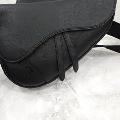 [럭스유] 디올 블랙 새들백 그레인 카프스킨 1ADPO093YMJ 썸네일 3