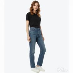 폴로랄프로렌 25FW 하이 라이즈 스트레이트 진 211969392001 썸네일 1