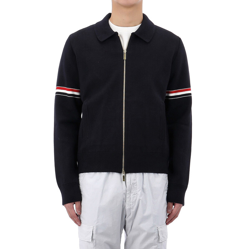 국내배송 26SS 톰브라운 암밴드 폴로 봄버 자켓 MKJ076A Y3007 415 - Thom Browne