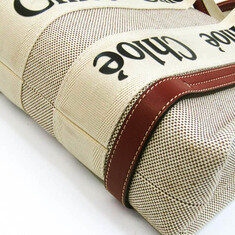 26SS 우디 스몰 토트/숄더백 화이트/브라운 CHC22AS397I26 90U 썸네일 3
