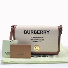 버버리 여성 크로스백 Burberry(버버리) 8055220 뉴 햄프셔 호스페리 캔버스 레더 크로스백 썸네일 1