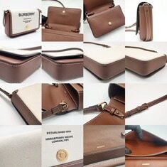 버버리 여성 크로스백 Burberry(버버리) 8055220 뉴 햄프셔 호스페리 캔버스 레더 크로스백 썸네일 9