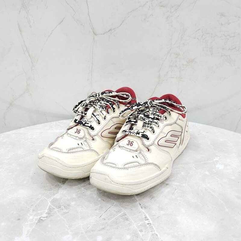 [럭스유] 36 / 발렌시아가 여성 로고 햄튼스 스니커즈 841763 - Balenciaga