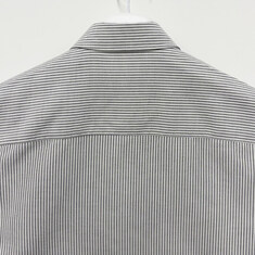 더팩토리 26SS 아미 하트 로고 코튼 옥스포드 스트라이프 셔츠 / 내추럴 화이트 블랙 (HSH763 CO0087 039) 썸네일 4
