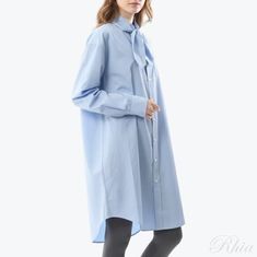 아미 스카프 칼라 셔츠 드레스 FDR104 CO0063 484 썸네일 1