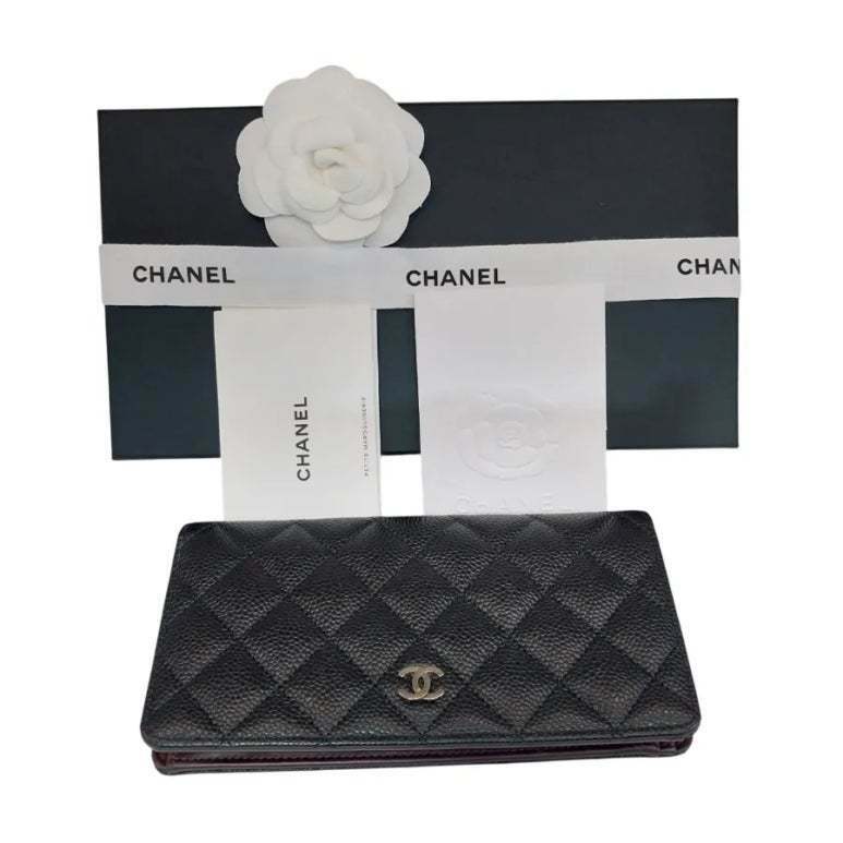 샤넬 여성 장지갑 샤넬 캐비어 클레식 장지갑 22번대 - Chanel