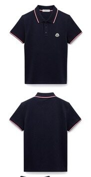 [몽클레어] 8A70300 84556 77X 가슴패치 삼선넥라인 폴로티셔츠 네이비 남성 티셔츠 / TJ 썸네일 2