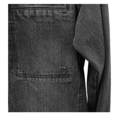 [우영미] 26SS 틴 워싱 데님 백로고 셔츠 블랙 남성 자켓 W261SH27970B / TR 썸네일 3