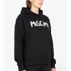 MSGM 글리터 클라우드 로고 후드 티셔츠 3641MDM96 247000 99 썸네일 1