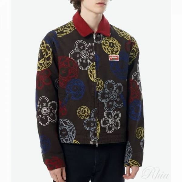 겐조 X 퓨추라 2000 엠브로이더드 집업 유틸리티 자켓 FF6 5BL179 9G2 91 - Kenzo