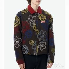 겐조 X 퓨추라 2000 엠브로이더드 집업 유틸리티 자켓 FF6 5BL179 9G2 91 썸네일 1