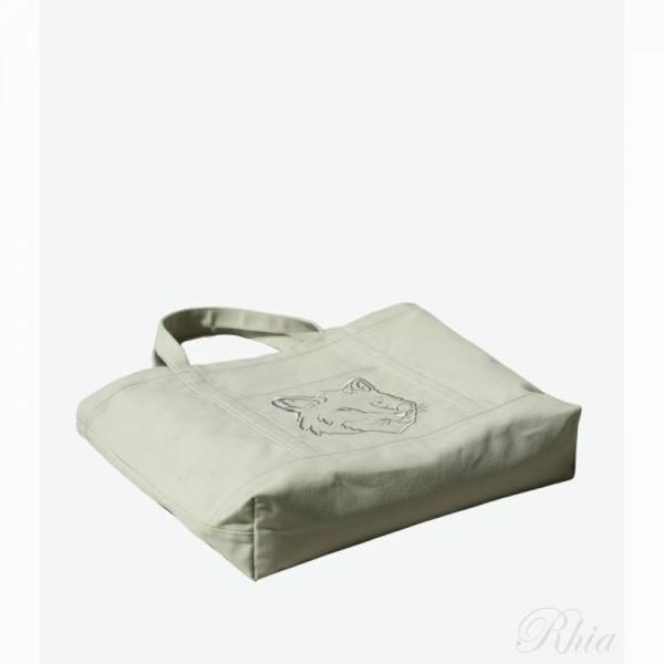 메종키츠네 폭스 헤드 XL 토트 LW05105WW0107 0094 토트백 - Maison Kitsune