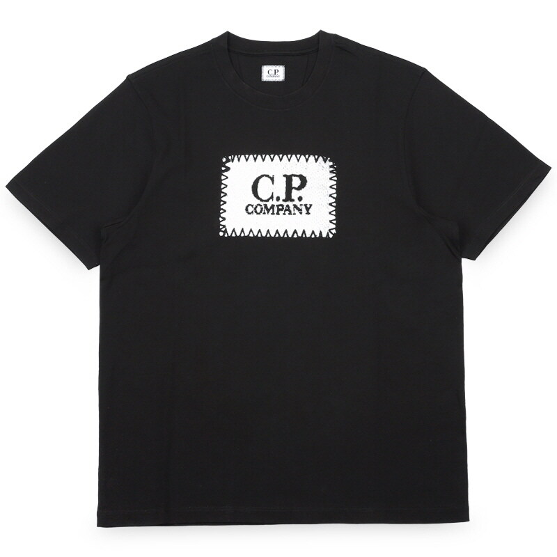디몬트 CP컴퍼니 남성 라벨 로고 프린팅 반팔(블랙) RCCMTS723A 005100W 999 - CP company