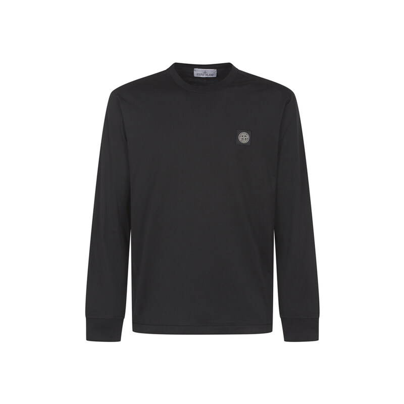 26SS 로고 롱슬리브 티셔츠 블랙 L1S15 2100031 S0013 V0029 - Stone Island